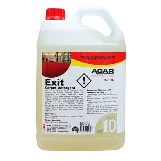 Agar Exit Carpet Detergent, 5L