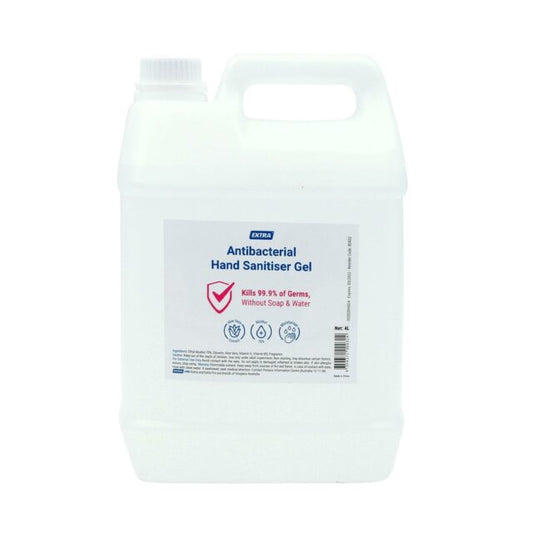 Extra Antibacterial 75% Alcohol Hand Sanitiser Gel Refill, 4 L