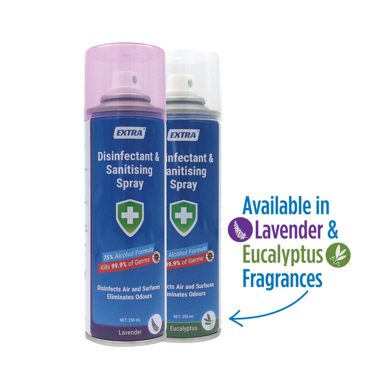 Extra Hygiene 75% Alcohol Disinfectant Spray - 250mL