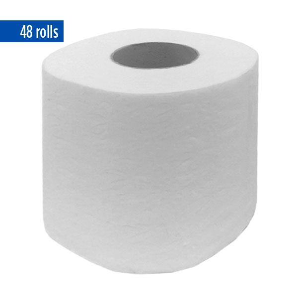 Extra Soft Bathroom Toilet Paper Bulk, 2 Ply, 400 Sheets, 48 Rolls