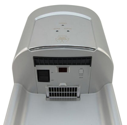 JetMAX High Speed Hand Dryer Satin Silver With Chrome