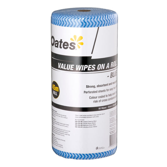Value Wipes on a Roll, Blue
