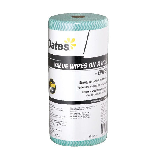 Oates Value Wipes on a Roll, Green
