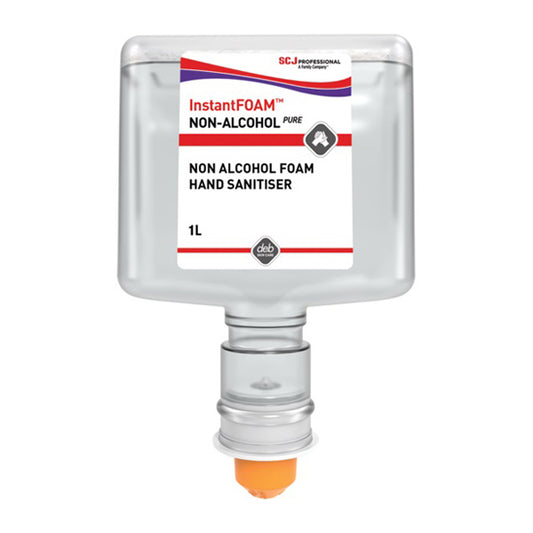 InstantFOAM Non-Alcohol PURE Foam Hand Sanitiser, 1L Cartridge Touch Free