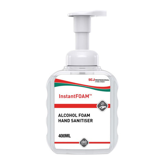 InstantFOAM Alcohol-Based Foam Hand Sanitiser, 400mL Pump Bottle