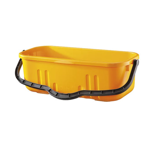 DuraClean Flat Mop Window Bucket, Yellow, 18L