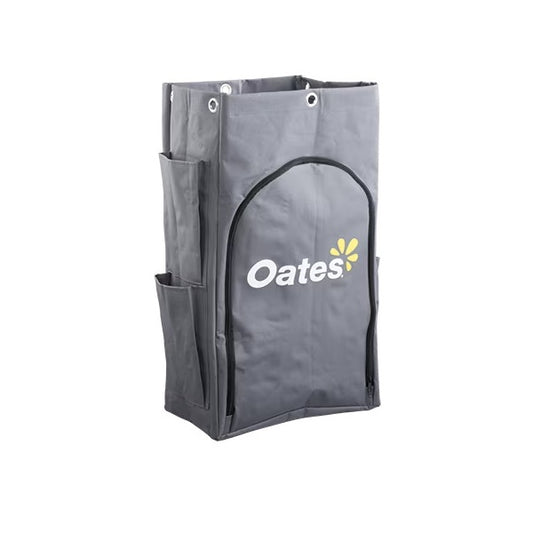 Platinum Janitor Cart Replacement Zip Bag, Gray