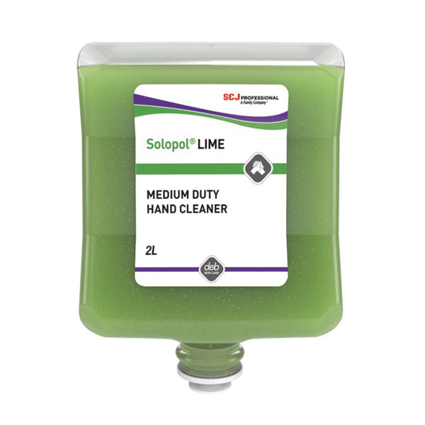Solopol Lime Medium-Heavy Duty Hand Cleaner, 2L Cartridge