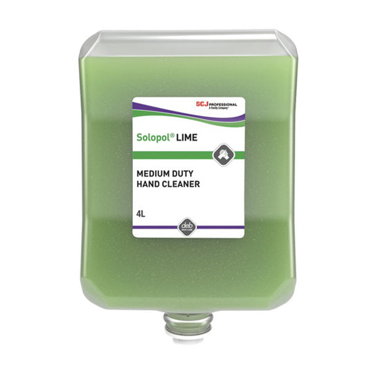 Solopol Lime Medium-Heavy Duty Hand Cleaner, 4L Cartridge