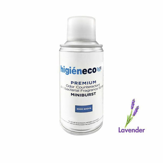 Higieneco MiniBurst 1.0 Aerosol Air Freshener Automatic Fragrance Refill, Antibacterial, 3000 Sprays, 110 mL