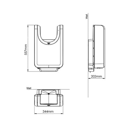 Mediclinics U-Flow HighSpeed Automatic Hand Dryer