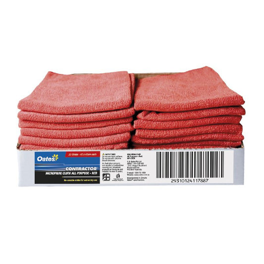 MicroFibre Cloth, Red, 40cm x 40cm