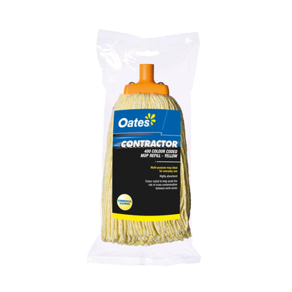Contractor String Mop Head Refill, Yellow, 400G