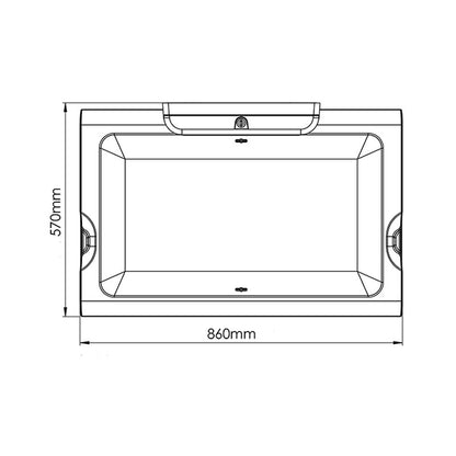Mediclinics Babymedi Horizontal Baby Changing Station with Ioniser