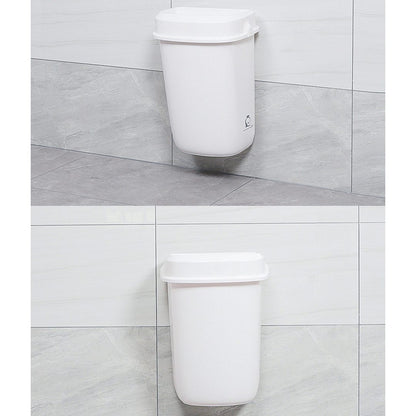 Multi Curved Trash Bin, Floor Standing or Wall Mounted, Black, 32 L