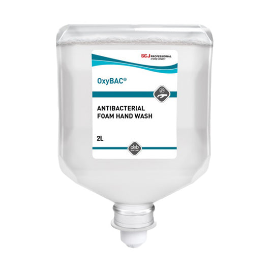 OxyBAC FOAM Wash Antibacterial Rich-Cream Foam Hand Wash, 2L Cartridge