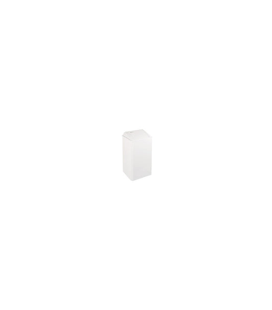 Waste receptacle self-closing lid 65L steel white epoxy pp0065