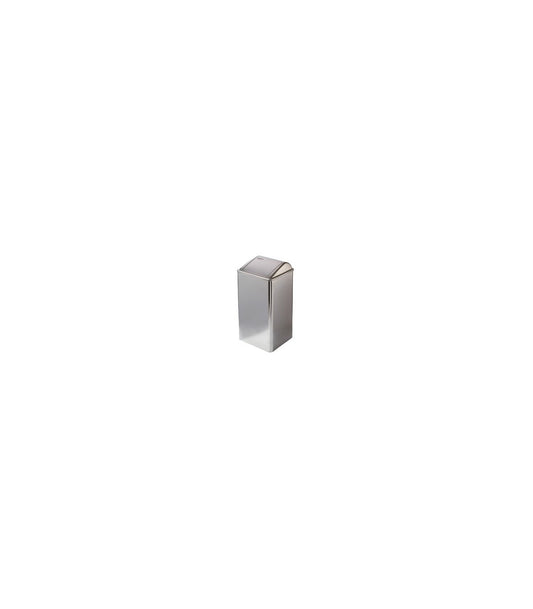 Waste receptacle self-closing lid 65L stainless steel bright pp0065c