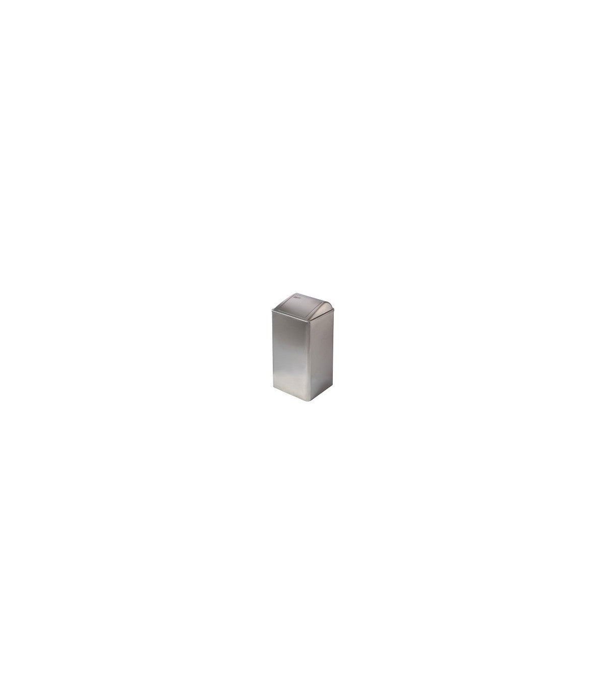 Waste receptacle self-closing lid 65L stainless steel satin pp0065cs