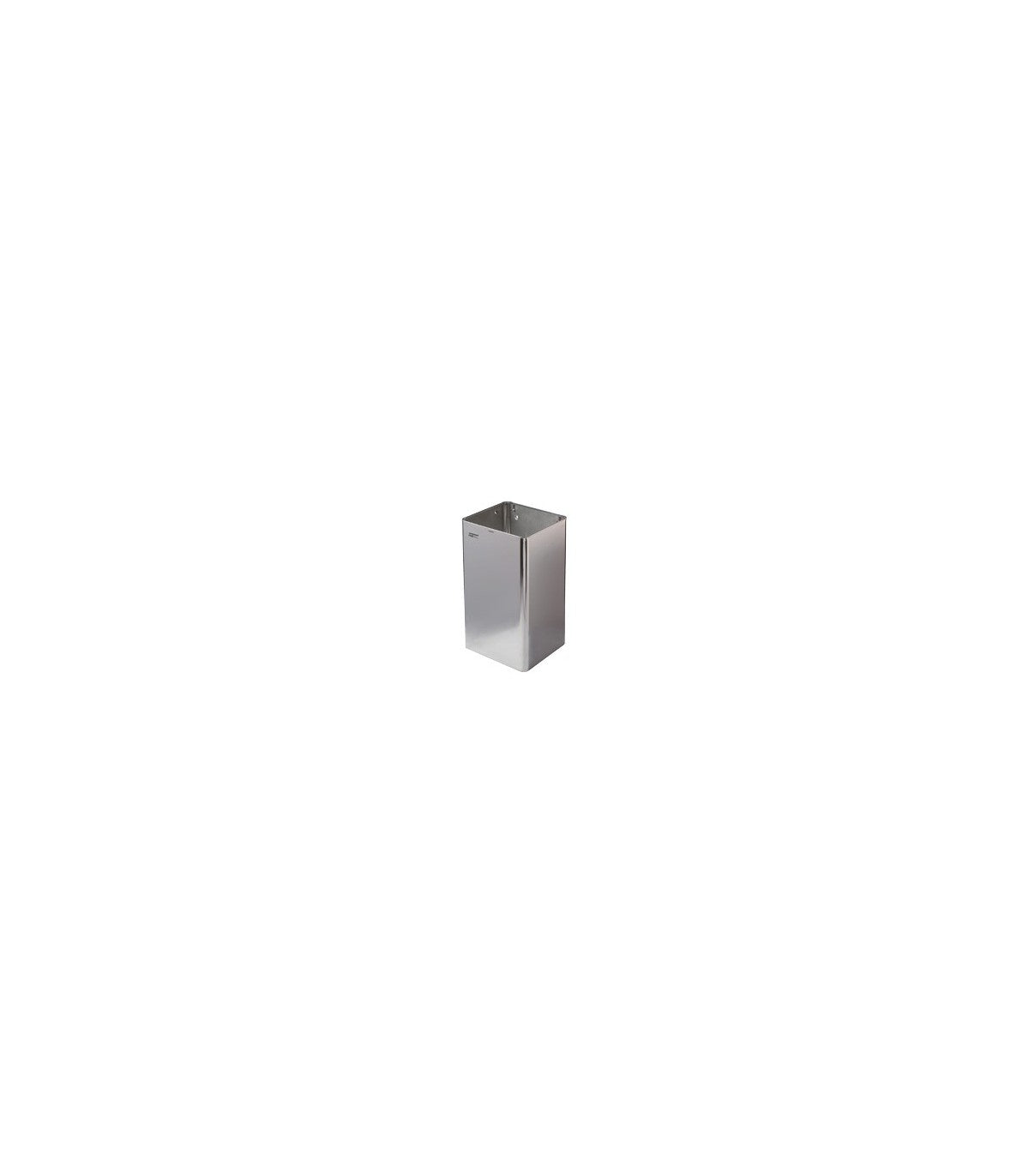 Waste receptacle no lid 65L stainless steel bright pp1065c