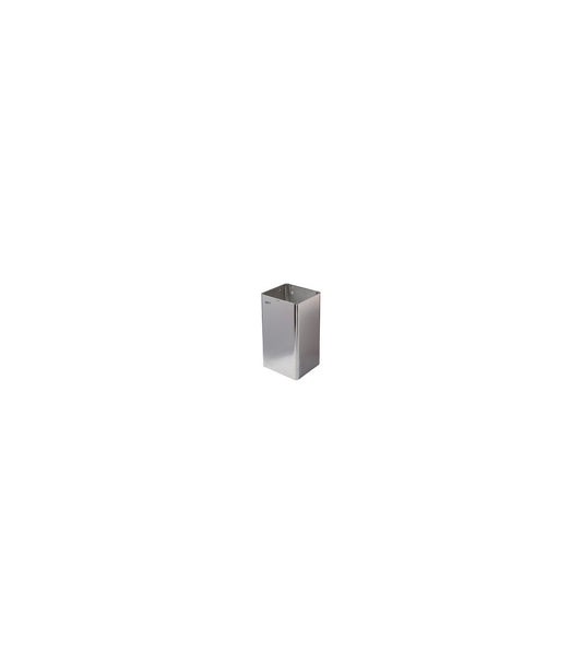 Waste receptacle no lid 65L stainless steel bright pp1065c