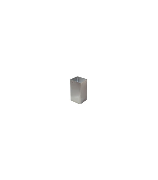Waste receptacle no lid 65L stainless steel satin pp1065cs