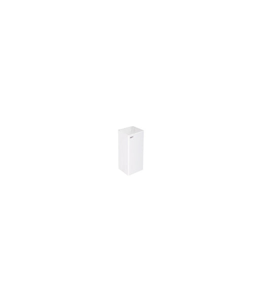 Waste receptacle no lid 80L steel white epoxy pp1080