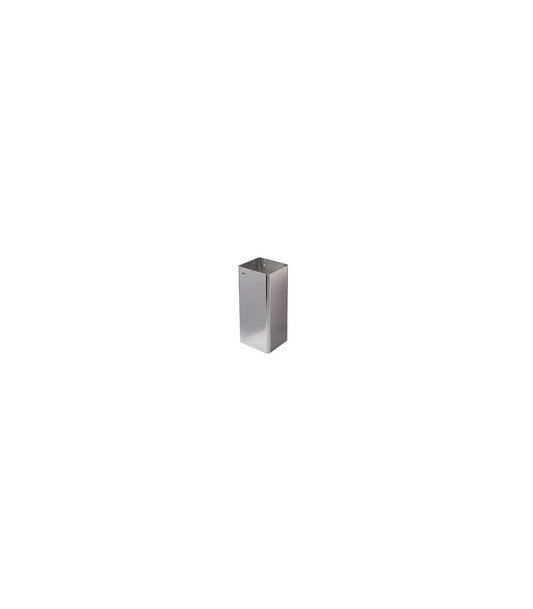 Waste receptacle no lid 80L stainless steel bright pp1080c