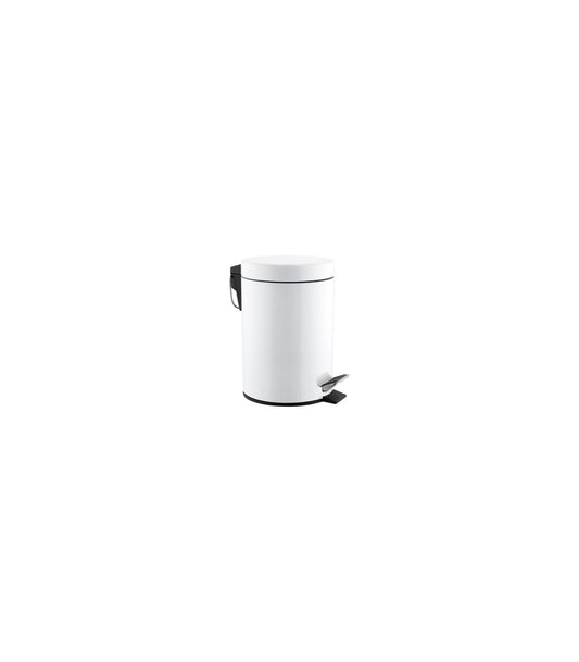 3L White Epoxy Pedal Bin
