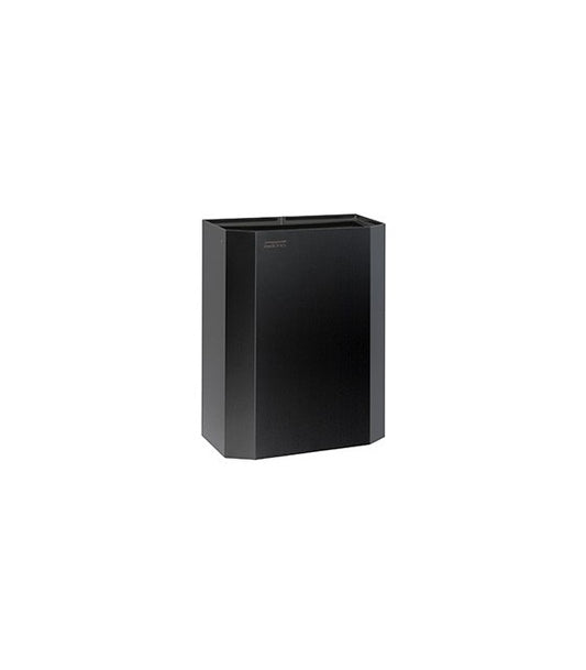25L Matte Black Open Top Paper Bin with Bag Holder