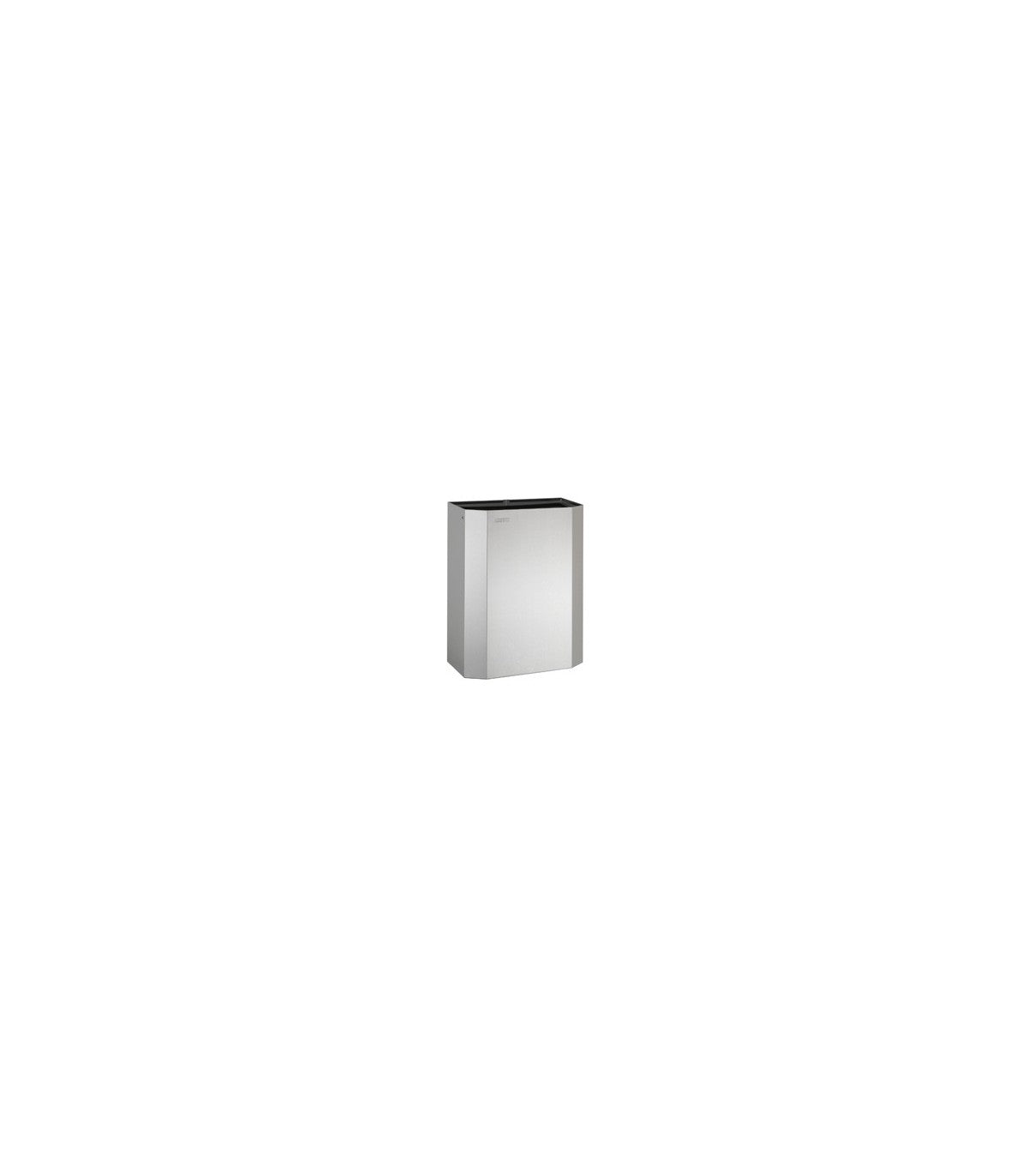 25L Satin Stainless Steel Open Top Paper Bin with Bag Holder