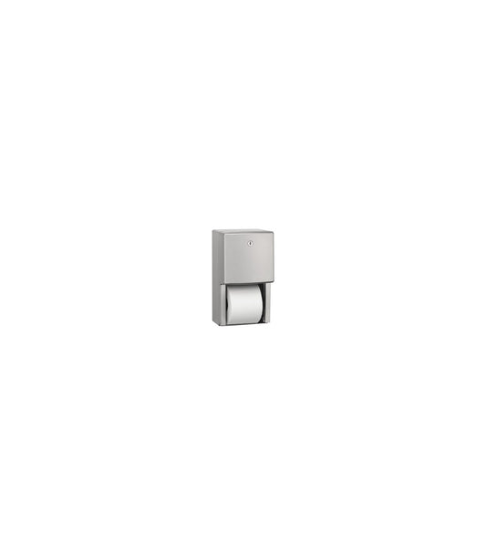 Toilet paper dispenser 2 rolls stainless steel satin pr0700cs