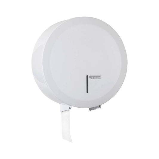 Mediclinics Toilet Paper Dispenser, Steel White Epoxy