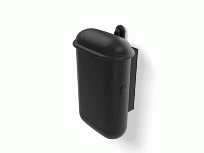 Pod Petite Black Manual Sani Bin POD-HB