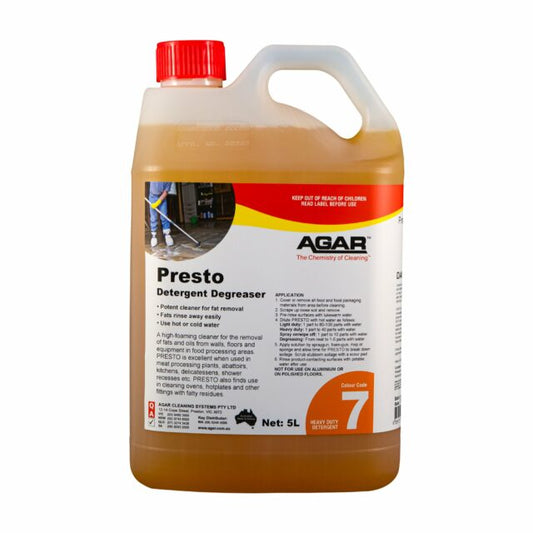 Agar Presto Detergent degreaser, 5L