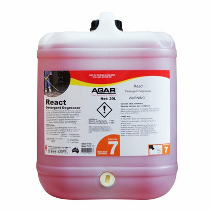 Agar React Non-Caustic Detergent Degreaser