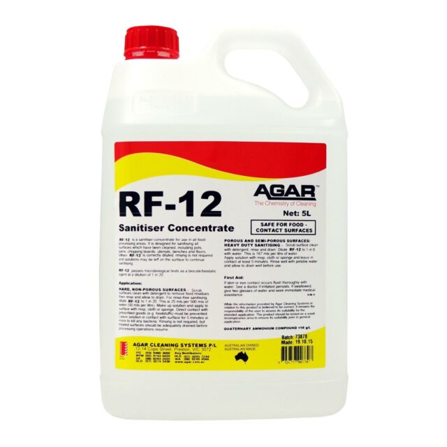 Agar RF-12 Sanitiser Concentrate, 5L