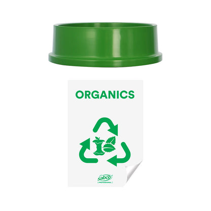 Sabco EnviroPlastic 60L Recycling Station Swing Lid - Colour Coded
