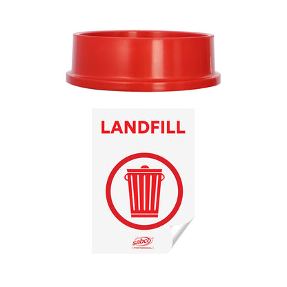 Sabco EnviroPlastic 60L Recycling Station Swing Lid - Colour Coded
