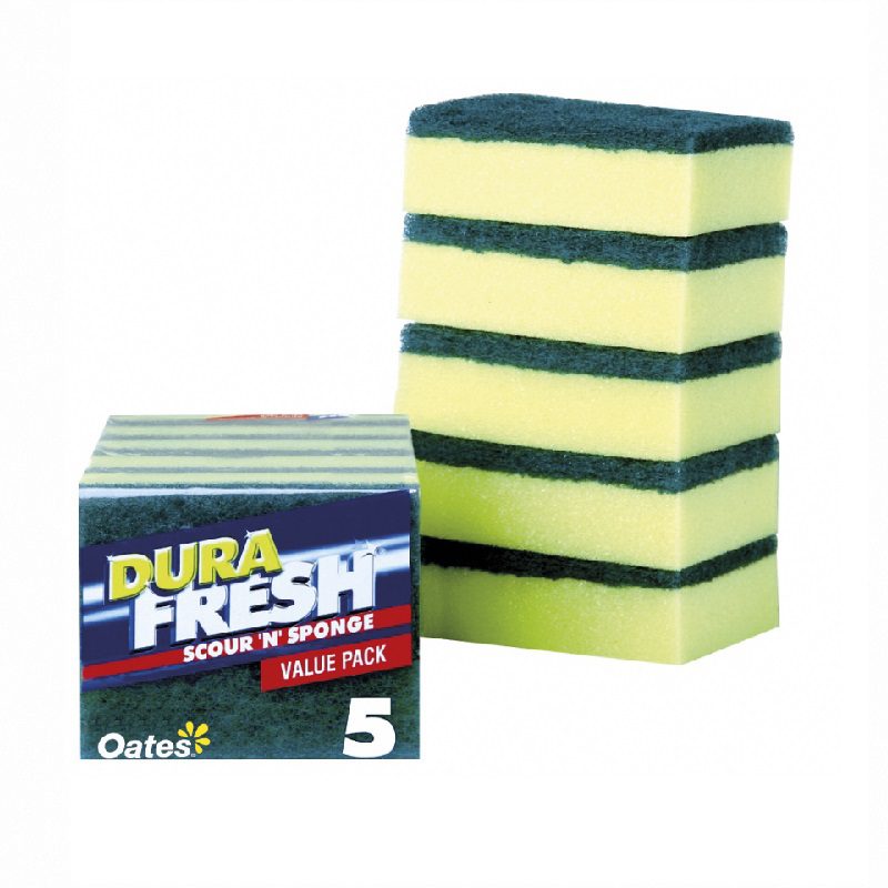 DuraFresh Scour 'N' Sponge, 5 Pack