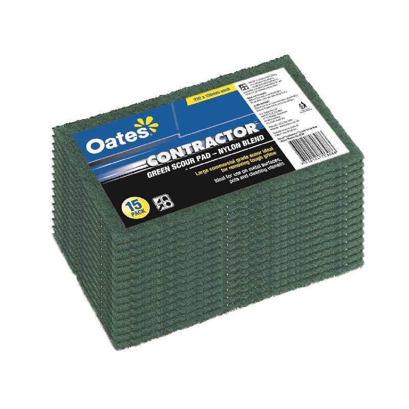 Contractor Scour Pad Heavy Duty, 15 Pack
