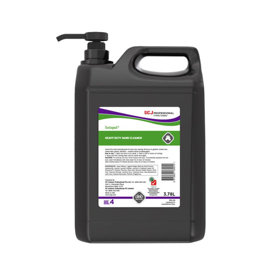 Solopol Solvent-free Heavy Duty Hand Cleansing Paste, Pump Pack, 3.78L