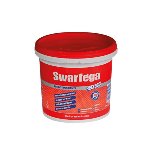 Swarfega Red Box Heavy Duty Hand Cleansing Wipes, 150 ct wipes