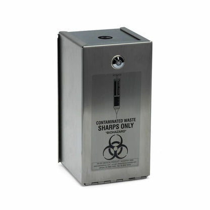 Stainless Steel Safety Hinged Case for 2L Sharps Container 1.5mm