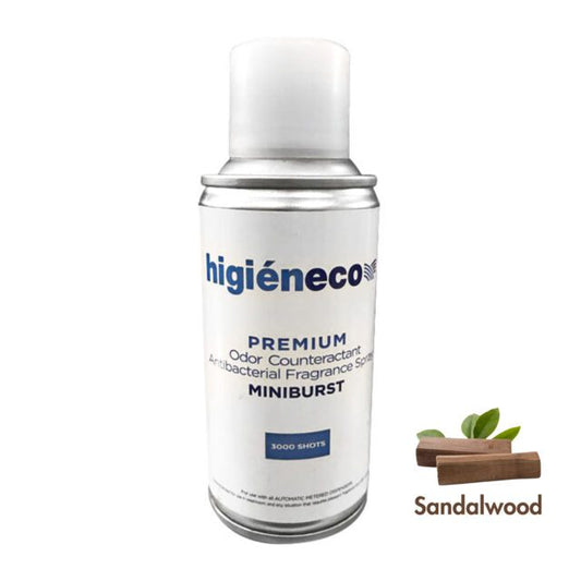 Higieneco MiniBurst 1.0 Aerosol Air Freshener Automatic Fragrance Refill, Antibacterial, 3000 Sprays, 110 mL