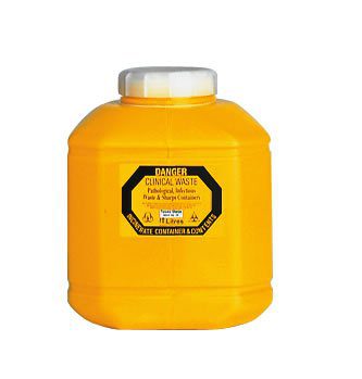 Sharps Container Non-Spill with Screw Top Lid