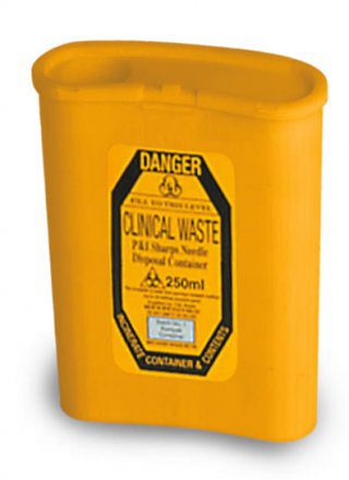 Sharps Container 250 mL (6 pack)