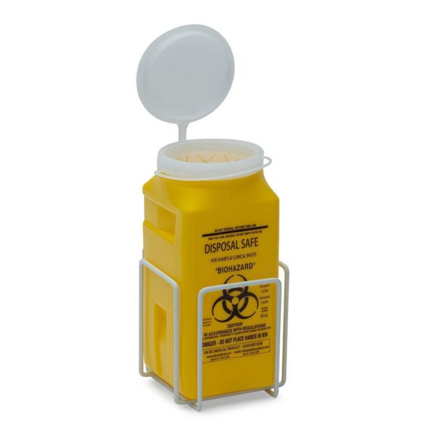 Sharps Container 1.4 L Non-Spill Snap on Lid