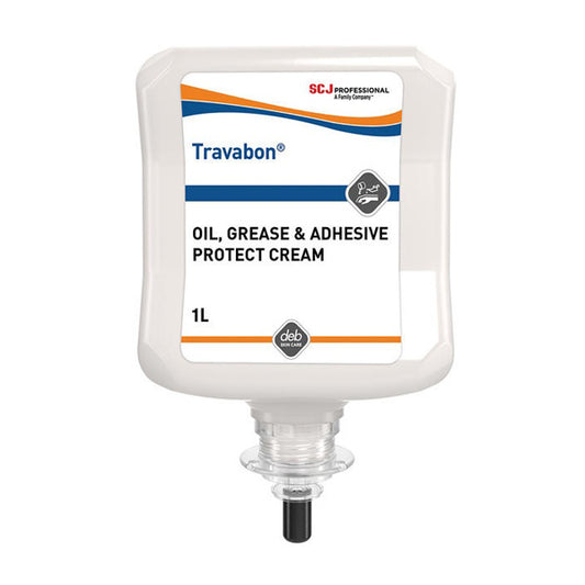 Travabon Oil Grease and Adhesive Protect Cream, 1L Cartridge