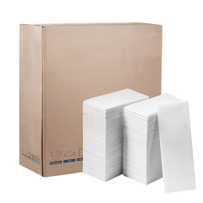 Premium Paper Quilted Napkins, White, 1000 Napkins